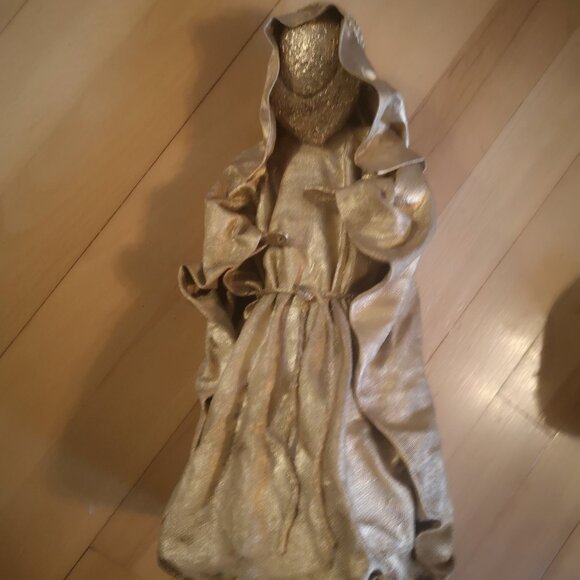 VTG 7 Pc. Set of Folk Art Paper & Materials Painted Nativity Set - Picture 4 of 16